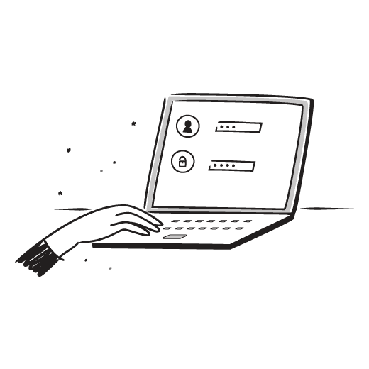 Imagem representando login na escreveria